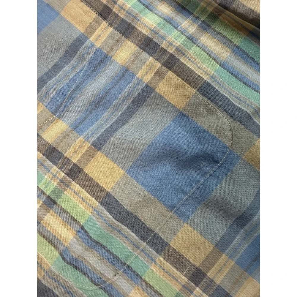 Vintage 1980s Levi's Colorgraphs XL Plaid Shirt Made in Korea Preppy Dadcore